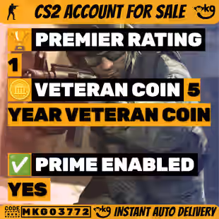 CS2 6 MEDALS 2017 | 2018 | 2021 | 5 Year Veteran | Global Offensive Badge | Loyalty Badge I... ! MKG03772 - Image 1