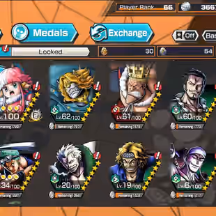 BR610-IOS-Android-Hyber 50-5 Ex(Gear 5 v2-Kizaru-Garp-Roger v2-Kaido-Akainu-Shank v4-Shank v3-Shank-Yamato)-Vip Medal - Image 59