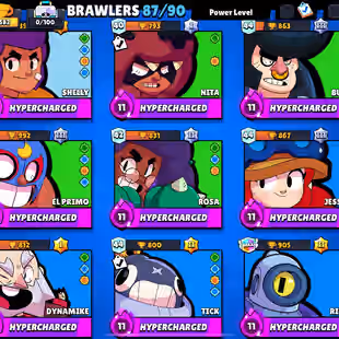 💎TROPHIES 72582 💎 RARE FANGAURD [] BRAWLERS  87 [] MAX BR  40 [] HYPER  24 [] SKINS  179 - Image 4