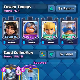 PREMIUM🔥Lv14MAX 115💎ARENA 23 [] 47 ELITES [] 25 EVO [] 9000 TROPHIES [] XP68 [] KT15 [] 15 SKINS [] 175 EMOTES [] INST - Image 8