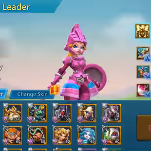  T5 - 817M Mights - Kingdom 404 - 3 Castle Skins | Vip 13 | ATK 248+ | 14M Troop | 97K Gem | 381M Research | l - Image 1