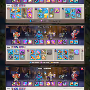 🔥RARE ALMOST MAX TH-18🔥XP-266! ALMOST 13X EPIC MAX! WAR ARENA! 5474 WAR STARS! MAX HEROES! MAX DEFENSE! FAST DELIVERY - Image 3