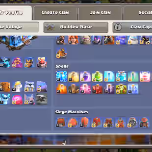 TH 18 ALMOST MAX-XP 240-HERO 91-105-80-55-EPIC RS[MAX] SB 26 FB 26 GG 20 EB 23-NC YES-2017 TO 25 XMAS TRE-DEFENS HIGH - Image 3