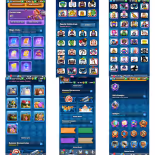 🔥XP-74🔥KT-15! 93X ELITES[4X MAX]! 32X CARDS EVOLVED! GOBLIN TROPHY KISSING EMOTE! 10500 TROPHIES! INSTANT DELIVERY - Image 2