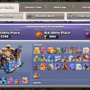 Th18 Almost Max | [6-Hero Maxed] | [Blacksmith [14-Epic Almost Max] | Wall Max Full |  Defence Max | XP-241 | NC-Yes | B - Image 2