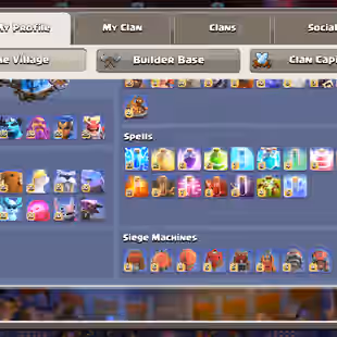 TH 18 FULLY MAX-NOTHING LEFT-XP 269-[ 9 EPIC EQUIPMENT MAX-ALL HERO MAX-SOUND OF CLASH SCENERY-NC YES-WAR STARS 4353-BST - Image 5