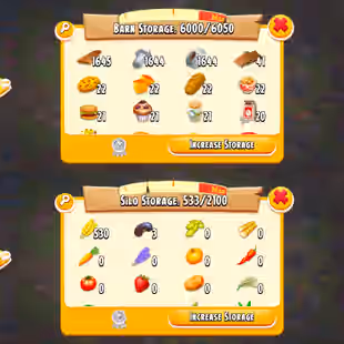 🔥6050 BARN STORAGE LEVEL 80🔥6000 BARN FILLED | SILO 533:2100 | 928 DIAMOND | 6.4 MILLON COINS | CHECK PHOTOS | INSTANT - Image 1