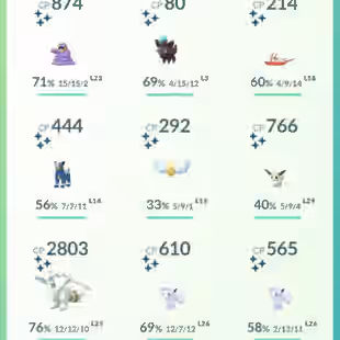 SHINY LEG KYUREM RESHIRAM 💎2016 YEAR 💎 LEVEL 70 - 212 SHINY - 14 LEGENDARY || 9-10million STARDUST - RENAME AVAILABLE - Image 6