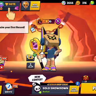 TROPHIES 8019 [] BRAWLERS 31 [] MAX BR 1 [] MAX EDGAR - Image 3