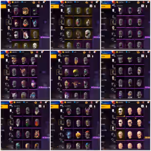 Ff Acc PRIME 7 LVL 77  || BANDIT || 2 MAX GUNS || HIGH VALUE | EVO MAX - Image 2