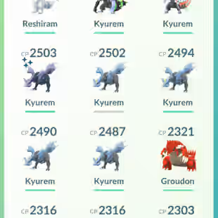 0P🔥Shiny fused black+white kyurem 💎Mega Special background Groudon |Legendary 45 |Shiny 6 |Level 33 |Rename hav - Image 9