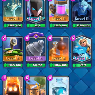 🔥[ LVL: 72 || 17X LEVEL 16 CARDS ]🔥 59X TOTAL MAX || 7X ELITE - 35X LVL 14 [MAX] || 183X EMOJIS || 7300 GEMS || RARE - Image 11