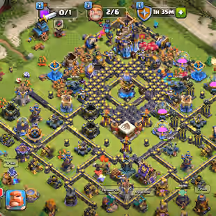 TH 18 ALMOST MAX-XP 240-HERO 91-105-80-55-EPIC RS[MAX] SB 26 FB 26 GG 20 EB 23-NC YES-2017 TO 25 XMAS TRE-DEFENS HIGH - Image 1