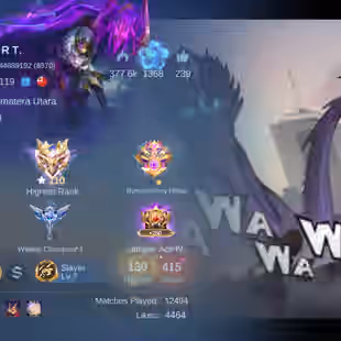 SOLID HYPER MM MAGE ACC || 1 LEGEND 12 GRAND 12 EXQUISITE || CLOSE TO MEGA || EX 110 STARS || 415 SKINS || 139 LEVEL - Image 5