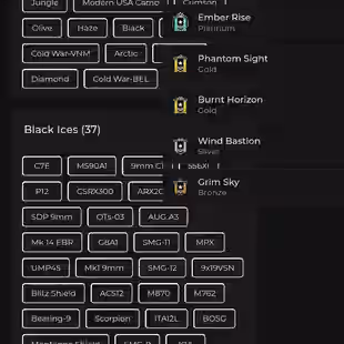 PC Linkable PSN Xbox - Level 801 - 38 Seasonals - 13 Universals - 37 Black Ices - 35 Attachment Skins - 7 Pro Leagues - Image 3