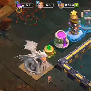 MAX PROFILE🔥TH18 MAX-99 PERCENT🔥DRAGOON ESCAPE WAR ARENA SCENERY! HEROES 105-105-95-80-55! BUILDER HUT! NIGHT BASE MAX - Image 9