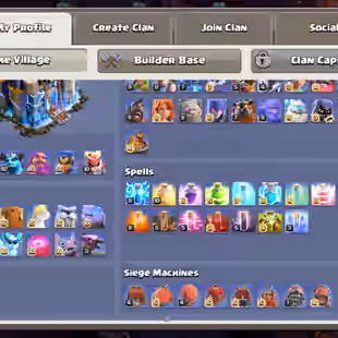 VERY RARE! COSMIC FULL SET!! TH18 MAX-TYPE!! RARE STATUS! HERO 105-105-93-80-55!! SKIN 20X! GOLDEN HUG! LEGEND CUPS 11K - Image 5