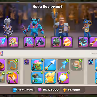 [5HERO MAX-6EPIC MAX] | TH-17 NEAR MAX | [15EPIC-S.B-F.B-E.B-A.F-R.S MAX] | HERO-100-100-90-75-50 | 700 CWL MEDALS  - Image 5