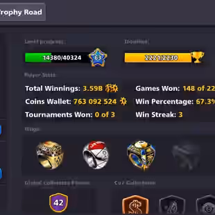 Level 62 - Coin 763M - Cash 76 - Rank Veteran - Trophy 2221 - Legendary Cubes 6 - Lucky Shot 3x - Code1150 - Image 4