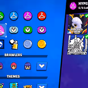 LEADERBOARD PRESTIGE-1 | 104K TROPHY-376X SKINS | 101/101 BRAWLER | 47X MAX | 37X HYPER | 3v3 WINS | 102 TOTAL PRESTIGE - Image 17