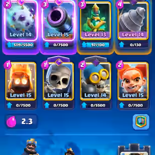 RARE 💎 GOBLIN TROPHY KISS 💎 MAX 118 [] ARENA 25 [] 36 ELITES [] 28 EVO [] 10000 TROPHIES [] XP66 [] KT15 [] 15 SKIN - Image 5