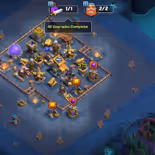 MAX PROFILE🔥TH18 MAX-99 PERCENT🔥DRAGOON ESCAPE WAR ARENA SCENERY! HEROES 105-105-95-80-55! BUILDER HUT! NIGHT BASE MAX - Image 12