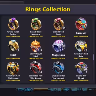 RAREST | 100CCP MAX | ALL CUE MAX | 700M COINS | BLACKDIAMOND TIER | RAREST RINGS | RAREST COLLECTION | INSTANT DELIVERY - Image 4