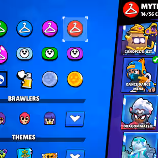LEADERBOARD PRESTIGE-1 | 104K TROPHY-376X SKINS | 101/101 BRAWLER | 47X MAX | 37X HYPER | 3v3 WINS | 102 TOTAL PRESTIGE - Image 15