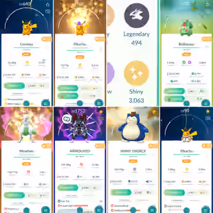 🔥3036 SHINIES💎 121x SHINY LEGENDARY [] ARMOURED MEWTWO [] SHINY HAT SNORLAX [] 741 HUNDOS [] 228 SHUNDO [] LEVEL 70 - Image 1