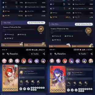 All Platform - EU - Level70 - 53 Character 31 5'Star - 20 Weapon 5'Star - Evernight - Phainon - Castorice - Cyrene - Hya - Image 4