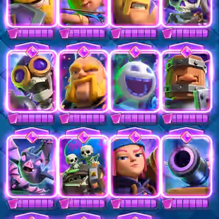 RAREST GT 100 AND 2x CRL 20 WIN EMOTES GT RANK 51 TOP UC RANK 336 KT 16 106 ELITE CARDS ALL EVO 75 XP 35 TOWER SKINS - Image 20