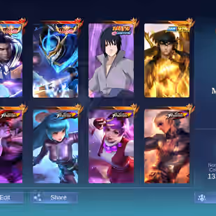 [IOS/ANDROID] CEL LVL 101 | 132 HEROES | 426 SKINS | MEGA 5 | COLLAB | 2 LEGEND - SASUKE - ARGUS DARTH - LING LORD SHEN  - Image 2