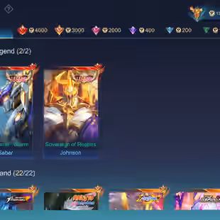 🔥ANIME ACCOUNT WITH SASUKE LOADING EFFECT 🔥|| LEGEND-2 || GRAND - 22 || SKIN -367 || MEGA -5 || ALL HEROS UNLOCK ||  - Image 2