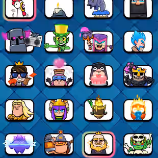 🔥[ LVL: 72 || 17X LEVEL 16 CARDS ]🔥 59X TOTAL MAX || 7X ELITE - 35X LVL 14 [MAX] || 183X EMOJIS || 7300 GEMS || RARE - Image 16