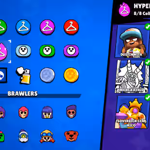 301-GEM | 100.2K TROPHY-490X SKINS | NC AVAILABLE | 101/101 BRAWLER | 98X MAX | 78X HYPER | 3v3 WINS | LOTS OF RARE SKIN - Image 22