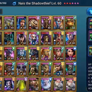 All Platform: LV100 - Power 12.4M - 2 Mythic (Shadowthief - Mikage) - 89 Champions LV 60 -  150+ Legend - 23 Void - Image 2