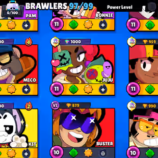 BEST OFFER 🎄 66K TROPHY 🎄 97/98- BRAWLER | 43X MAX | 34X HYPER | 335X SKINS | DELIVERY INSTANT - Image 7