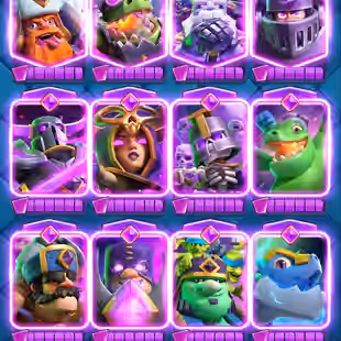 RAREST GT 100 AND 2x CRL 20 WIN EMOTES GT RANK 51 TOP UC RANK 336 KT 16 106 ELITE CARDS ALL EVO 75 XP 35 TOWER SKINS - Image 19