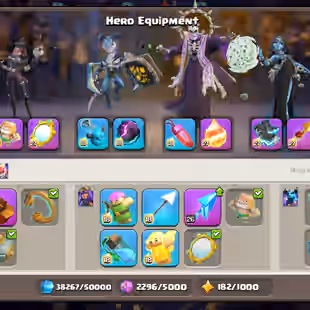 COSMIC FULL SET🔥13x SCENERY 35x SKINS🔥TH18 PROFILE MAX TYPE!! GOLDEN HUG! ALL MAX HERO! 105-105-95-80-55-25!9 EPIC MAX - Image 10