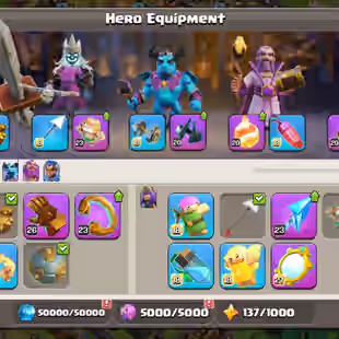 🔥TOWNHALL 18💎 5x MAX HERO [] 2x DRAGON STATUE [] HIGH EQUIPMENT - RARE DECORATION - BH MAX - FREE RENAME- 266 MEDALs - Image 8