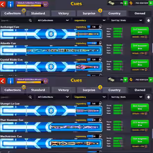Level 62 - Coin 763M - Cash 76 - Rank Veteran - Trophy 2221 - Legendary Cubes 6 - Lucky Shot 3x - Code1150 - Image 2