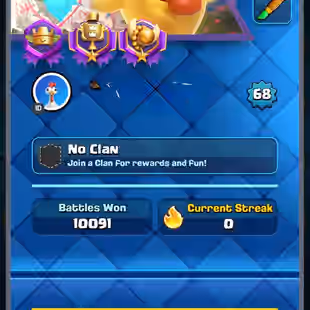 PREMIUM🔥Lv14MAX 115💎ARENA 23 [] 47 ELITES [] 25 EVO [] 9000 TROPHIES [] XP68 [] KT15 [] 15 SKINS [] 175 EMOTES [] INST - Image 1