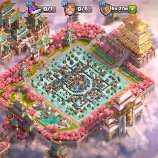 🔥TH 18 AlMOST MAX🔥 XP 255-HERO MAX 105-105-95-80-55- 9 EPIC EQUIPMENT MAX-WALLS DEFENSE MAX-NC YES-BEST DEAL - Image 1