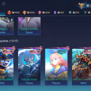 🔥ANIME ACCOUNT WITH SASUKE LOADING EFFECT 🔥|| LEGEND-2 || GRAND - 22 || SKIN -367 || MEGA -5 || ALL HEROS UNLOCK ||  - Image 8