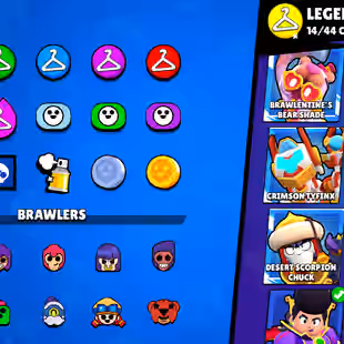 METEOR 3 | 98K TROPHY- 450X SKINS | OLD PIPER SKINS | 101/101 BRAWLER | 98X MAX | 88X HYPER | 3v3 WINS | 847-PINS | - Image 21