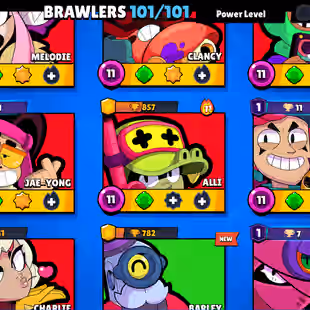 OFFER | 67 TOTAL PRESTIGE | 91K TROPHY-350X SKINS | 101/101 BRAWLER | 85X MAX | 66X HYPER | 16.5K 3v3 WINS | GOOD ONE - Image 13