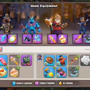 [EE69] 🌟DRAGON DUKE LVL 18🔥 [TH18 MAX] 5HERO/WALLS/PROFILE MAX | GOOD EPIC | BUILDER HUT MAX | BB MAX | RENAME FREE - Image 7