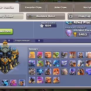 🌟BEST OFFER | TH 17 MAX DEFENCE 🌟HERO 100-100-73-75-50 | 4X EPIC MAX 5TH 26 LVL | NC 500 | 400 CWL MEDALS | BEST DEAL  - Image 2