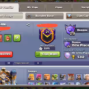 🔥TOWNHALL 18💎 5x MAX HERO [] 2x DRAGON STATUE [] HIGH EQUIPMENT - RARE DECORATION - BH MAX - FREE RENAME- 266 MEDALs - Image 11