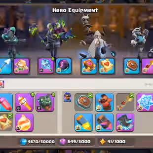 🔥TH 18 AlMOST MAX🔥 XP 255-HERO MAX 105-105-95-80-55- 9 EPIC EQUIPMENT MAX-WALLS DEFENSE MAX-NC YES-BEST DEAL - Image 5